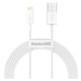 Kábel Baseus Superior Series Cable USB to iP 2.4A 2m (white) (6953156205468)