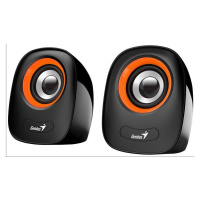 Reproduktory GENIUS SP-Q160 Orange, 2.0, 6 W, napájanie USB, 3,5