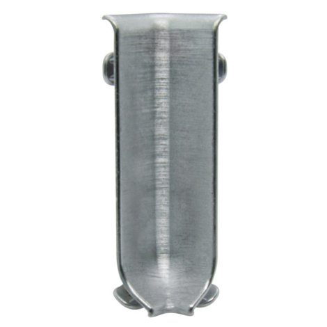 Roh k soklu Progress Profile vnútorný hliník kartáčovaný lesklý strieborná, výška 60 mm, RIZCTBS
