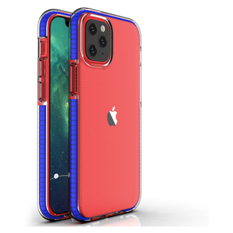 Silikónové puzdro na Apple iPhone 12/12 Pro Spring TPU transparentno-modrý