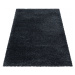 Kusový koberec Fluffy Shaggy 3500 antracit Rozmery koberca: 60x110