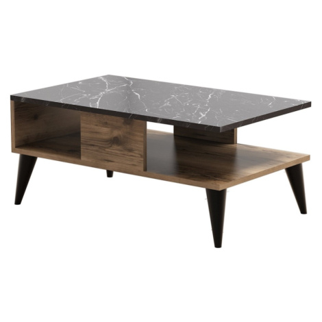 Konferenční stolek Lidya vlašský ořech/mramor Kalune Design