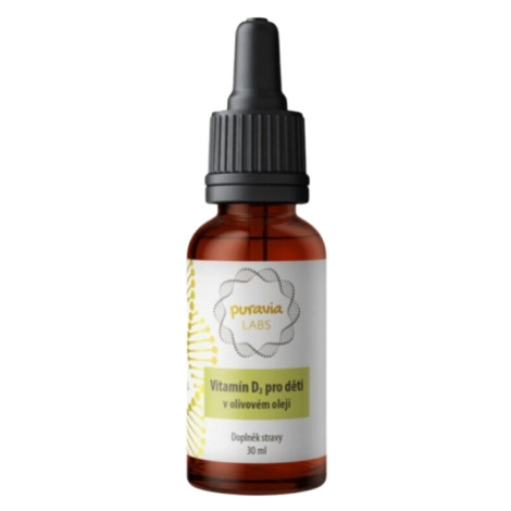 PURAVIA LABS Vitamín D3 pre deti v olivovom oleji 30 ml