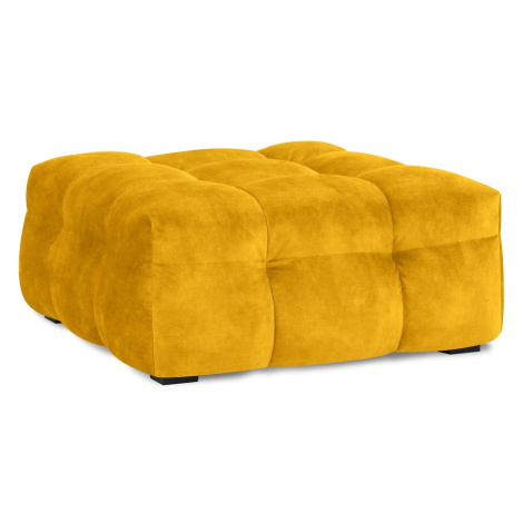 Žltý zamatový puf Windsor & Co Sofas Vesta