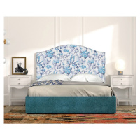 Estila Luxusná klasická manželská posteľ Genova s elegantným čalúneným čelom 160cm