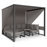 Blumfeldt Havana & Lounge-Set, pergola & lounge-set, 270 x 230 x 270 cm, 4 dvojsedadlá, sivá