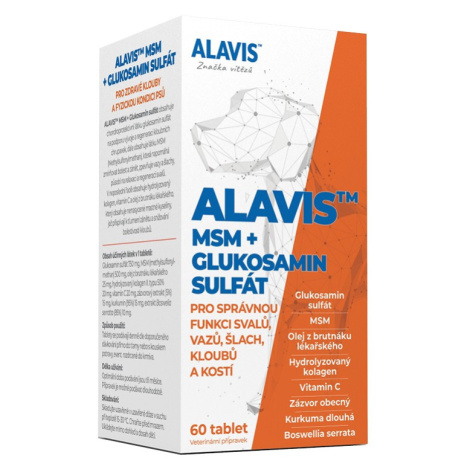 Alavis MSM+ Glukosamín Sulfát - 60tbl