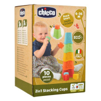 CHICCO Poháriky stohovacie farebné Eco+ 6m+