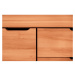 Nízka komoda z bukového dreva 134x63 cm Greg - The Beds