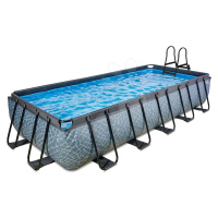 Bazén s pieskovou filtráciou Stone pool Exit Toys oceľová konštrukcia 540*250*100 cm šedý od 6 r