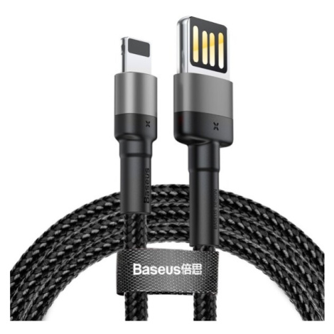 Baseus Cafule Lightning Double Sided USB kábel (1.5A) sivý/čierny