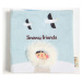 Textilná knižka Snowy Friends Activity Book ThreadBear polárne zvieratká 100% jemná bavlna od 0 