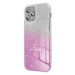 Silikónové puzdro na Apple iPhone XR Shine Bling ružovo-strieborné