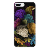 Odolné silikónové puzdro iSaprio - Dark Flowers - iPhone 8 Plus