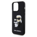 Karl Lagerfeld 3D Rubber Karl and Choupette Zadný Kryt pre iPhone 14 Pro Max Black