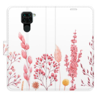 Flipové puzdro iSaprio - Pink Flowers 03 - Xiaomi Redmi Note 9