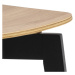 Dkton 23631 Dizajnová jedálenská stolička Nieves, čierna a prírodná