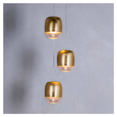 Prandina Gong mini S1 závesná lampa zlatá