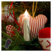 LED žiarovky vianočný stromček batéria biele 10-pl