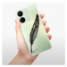 Odolné silikónové puzdro iSaprio - Writing By Feather - black - Xiaomi Redmi 13C