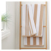 Biely/béžový bavlnený uterák 50x85 cm Stripe Jacquard – Bianca