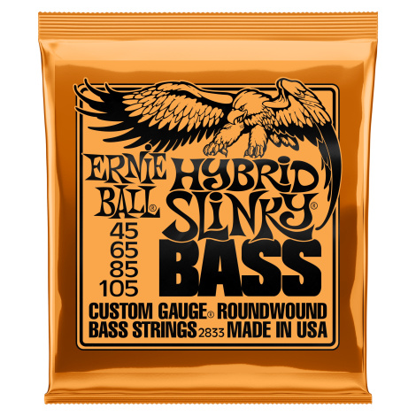 Ernie Ball 2833 Hybrid Slinky Nickel Wound Electric Bass 45-105