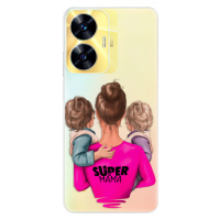 Odolné silikónové puzdro iSaprio - Super Mama - Two Boys - Realme C55
