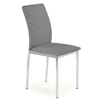 HALMAR K137 jedálenská stolička sivá / chróm