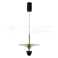 9W LED dizajnová závesná lampa (30*320*100CM) čierna+zlatá 4000K 1000lm VT-7832 (V-TAC)