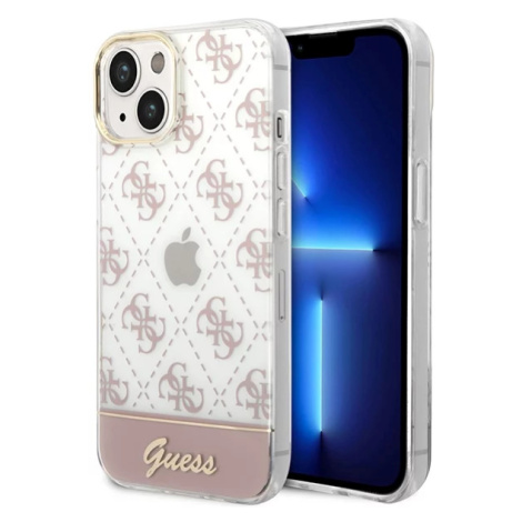 Kryt Guess GUHCP14MHG4MHP iPhone 14 Plus 6,7" pink hardcase 4G Pattern Script (GUHCP14MHG4MHP)