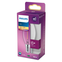 Philips Classic sviečková LED E14 B35 1,4W číra
