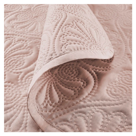 PŘEHOZ NA POSTEL LEILA POWDER PINK 220X200, TEKRO9NAR0129