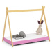 Expedo Detská posteľ  GALEN + matrac, 180x80, ružová