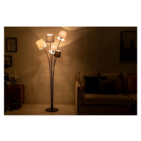 Estila Moderná stojaca lampa Elegans z kovu s piatimi tienidlami 176cm