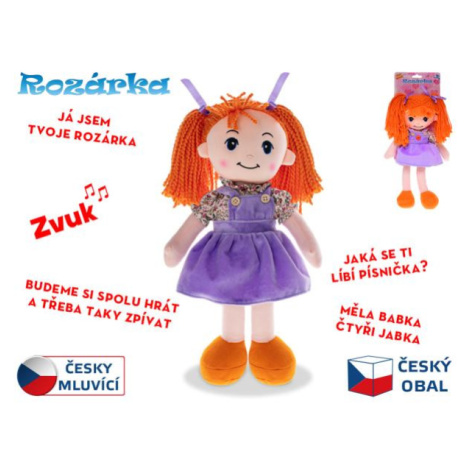 Bábika Rozárka 35cm česky hovoriaca ryšavka