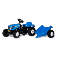 Šlapací traktor s vlečkou Rolly Toys New Holland Agriculture 013074