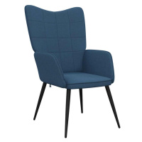 vidaXL Relaxačné kreslo, modré, látka