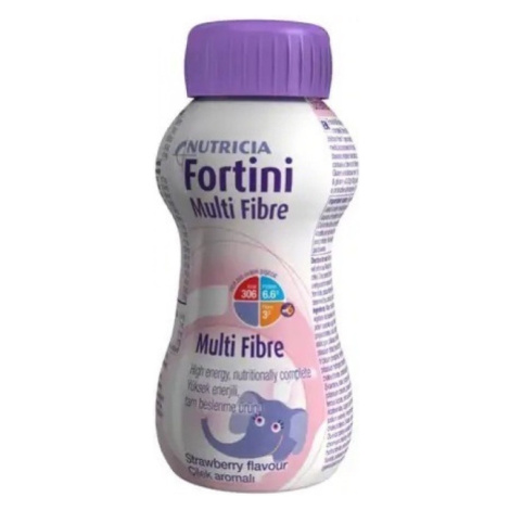 FORTINI Compact multi fibre s jahodovou príchuťou 4x125 ml