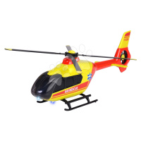 Helikoptéra záchranná Airbus H135 Rescue Helicopter Majorette kovová so zvukom a svetlom dĺžka 2