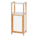 Bambusový kúpeľňový regál v bielo-prírodnej farbe 40x95 cm Finja – Wenko