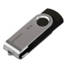 Goodram USB flash disk, USB 2.0, 8GB, UTS2, čierny, UTS2-0080K0R11, USB A, s otočnou krytkou