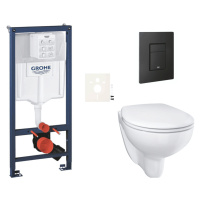 Závesný wc set do ľahkých stien / predstenová montáž Grohe Bau Ceramic SIKOGRSBAUEKF0