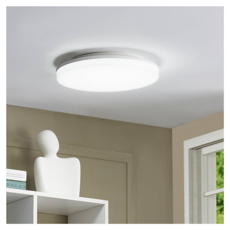 Prios LED stropné svietidlo Artin, Ø 28 cm, biele, CCT, IP65