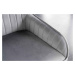 LuxD Dizajnová lavica Esmeralda 160 cm strieborno-sivý zamat