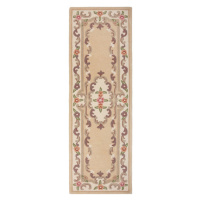 Béžový vlnený behúň Flair Rugs Aubusson, 67 x 210 cm