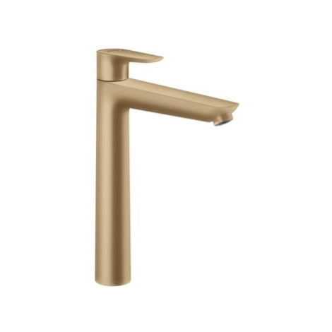 Hansgrohe Talis E vysoká umývadlová batéria s výpusťou kartáčovaný bronz 71716140