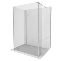 Mexen Kioto, 3-stenová sprchová zástena Walk-In Walk-in 140 x 115 x 40 cm, 8mm číre sklo, brúsen