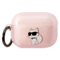 Púzdro Karl Lagerfeld Airpods Pro 2 cover pink Ikonik Choupette (KLAP2HNCHTCP)