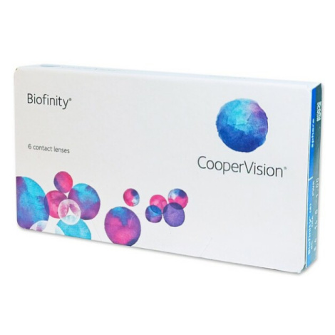 COOPERVISION Biofinity mesačné šošovky 6 kusov, Počet dioptrií: -0,5, Počet ks: 6 ks, Priemer: 1