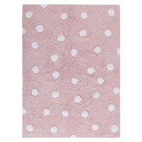 Pre zvieratá: Prateľný koberec Polka Dots Pink-White Rozmery koberca: 120x160